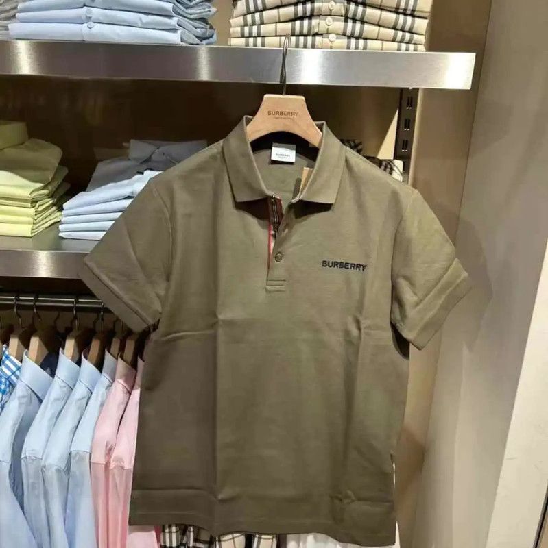 Burberry Burberry Men's Summer Green Cotton Polo Size US M / EU 48-50 / 2 - 8 Thumbnail