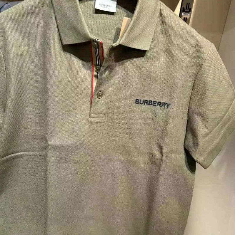 Burberry Burberry Men's Summer Green Cotton Polo Size US M / EU 48-50 / 2 - 9 Thumbnail