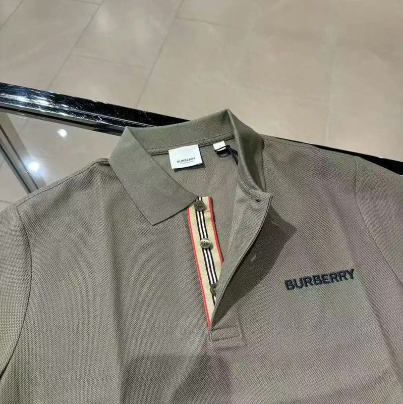 Burberry Burberry Men's Summer Green Cotton Polo Size US M / EU 48-50 / 2 - 4 Thumbnail