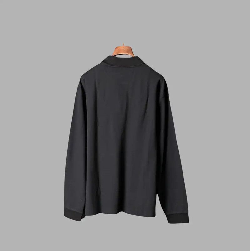Burberry Burberry Black Long Sleeve Polo for Men Size US XXL / EU 58 / 5 - 2 Thumbnail