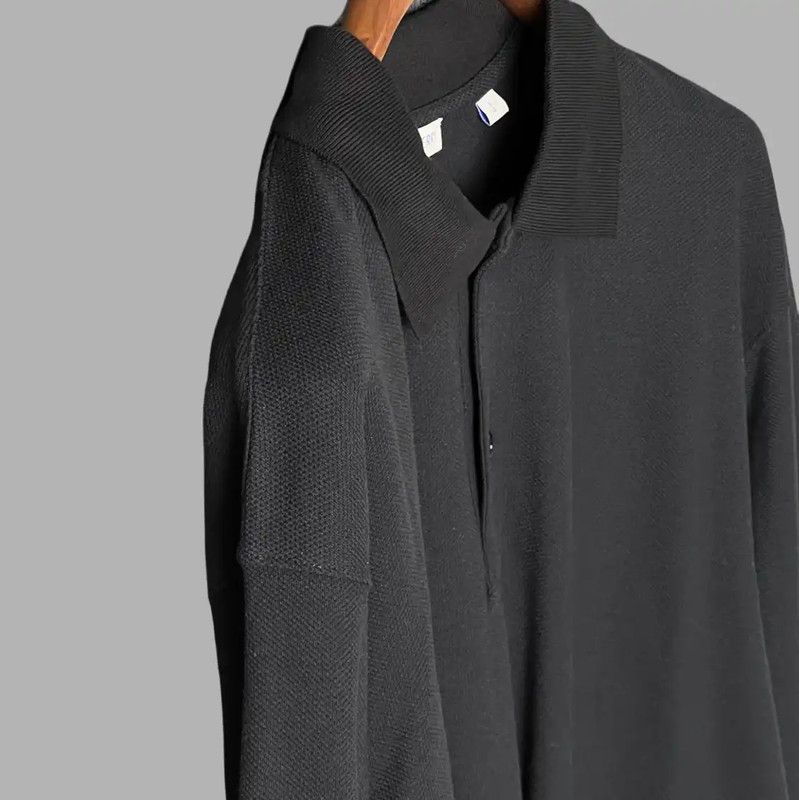 Burberry Burberry Black Long Sleeve Polo for Men Size US XXL / EU 58 / 5 - 6 Thumbnail