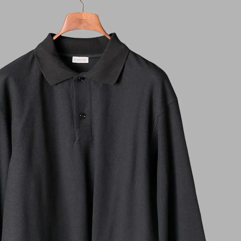 Burberry Burberry Black Long Sleeve Polo for Men Size US XXL / EU 58 / 5 - 3 Thumbnail