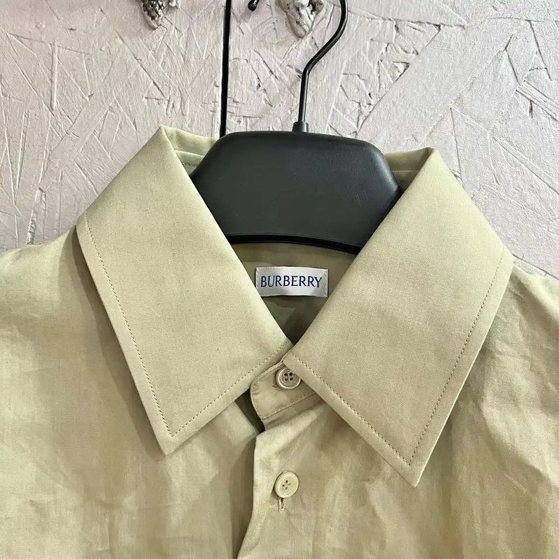 Burberry Burberry Men's Green Cotton Shirt Size US M / EU 48-50 / 2 - 2 Thumbnail