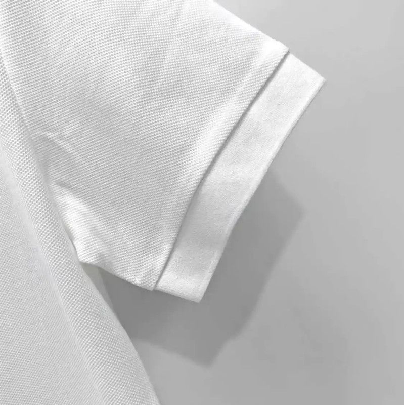 Burberry Burberry White Logo Short Sleeve Polo Size US L / EU 52-54 / 3 - 9 Thumbnail