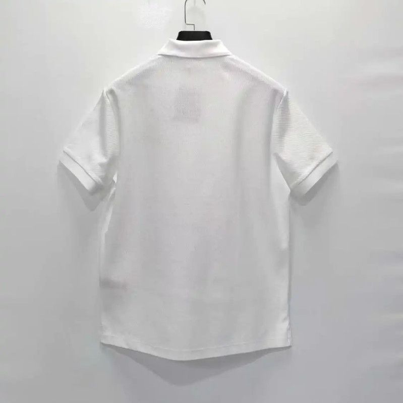 Burberry Burberry White Logo Short Sleeve Polo Size US L / EU 52-54 / 3 - 6 Thumbnail
