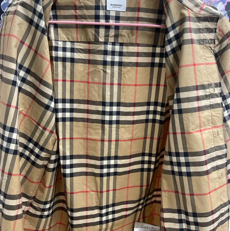 Burberry Burberry Khaki Cotton Men's Shirt Size US S / EU 44-46 / 1 - 4 Thumbnail