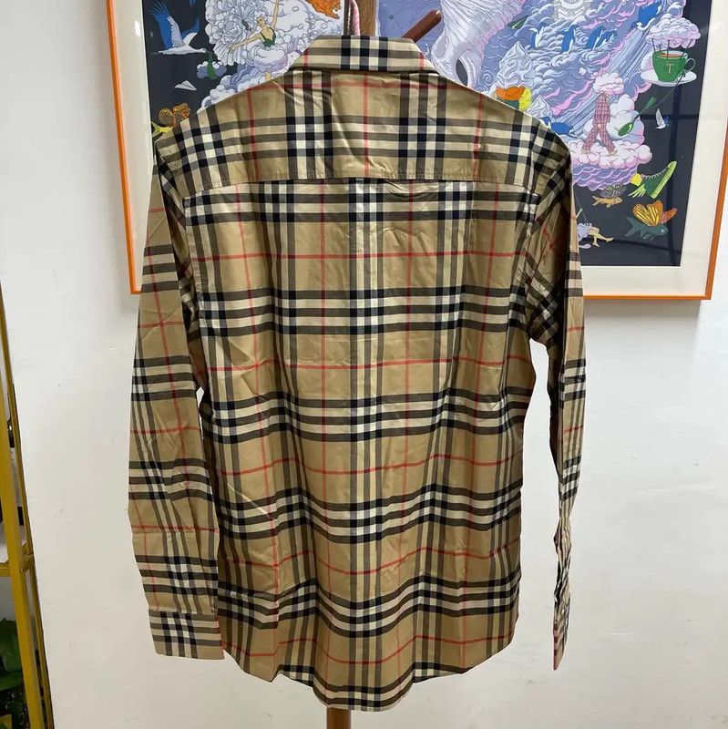 Burberry Burberry Khaki Cotton Men's Shirt Size US S / EU 44-46 / 1 - 2 Thumbnail