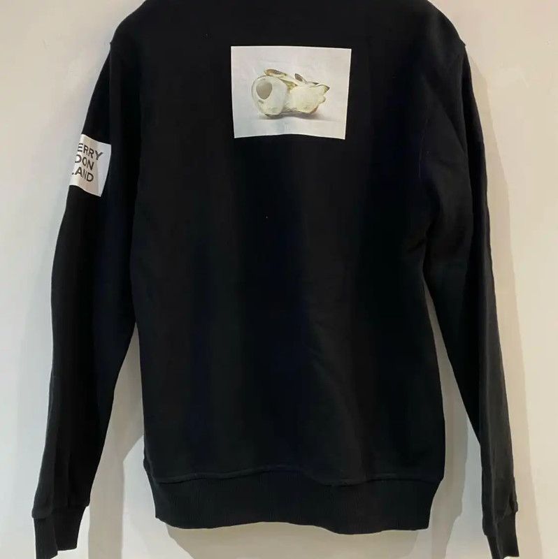 Burberry Burberry Black Leather Sweatshirt for Men Size US XS / EU 42 / 0 - 2 Thumbnail