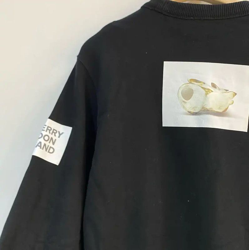 Burberry Burberry Black Leather Sweatshirt for Men Size US XS / EU 42 / 0 - 4 Thumbnail