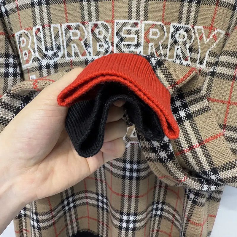 Burberry Burberry Men's Beige Wool Checked Knit Sweater Size US M / EU 48-50 / 2 - 5 Thumbnail