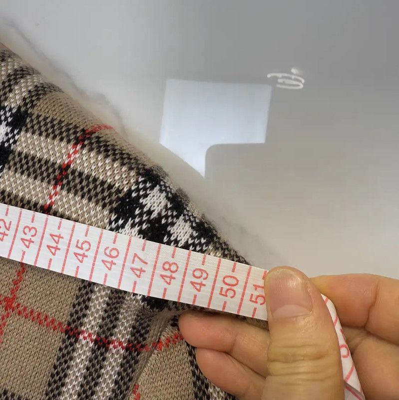 Burberry Burberry Men's Beige Wool Checked Knit Sweater Size US M / EU 48-50 / 2 - 7 Thumbnail