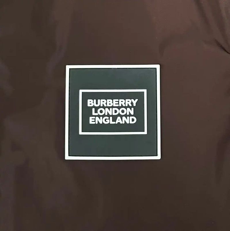 Burberry Burberry Oversized Burgundy Nylon Jacket for Men Size US XS / EU 42 / 0 - 3 Thumbnail