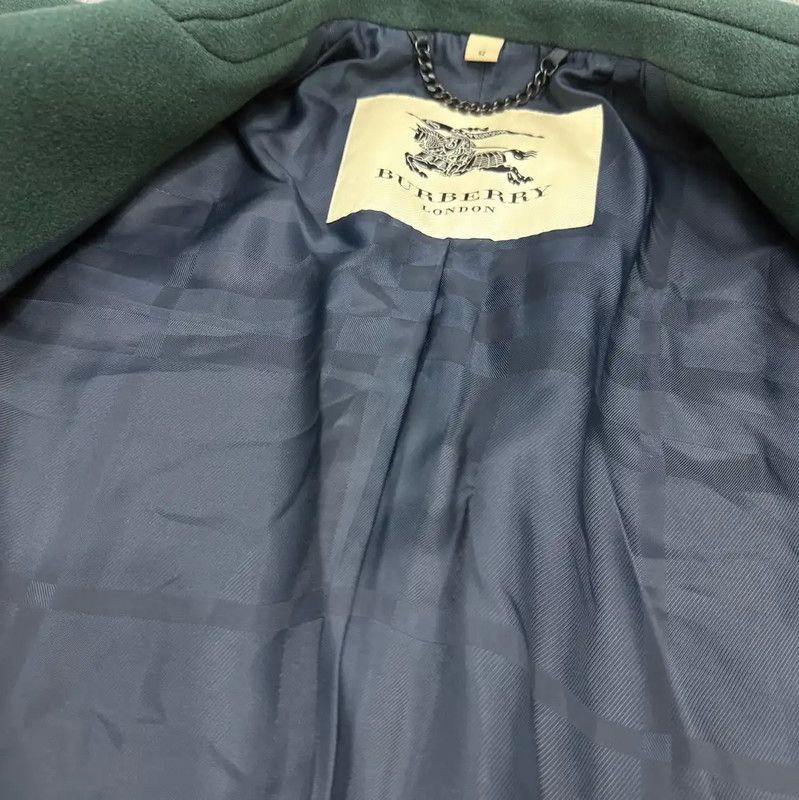 Burberry Burberry Green Wool Men’s Coat Size US L / EU 52-54 / 3 - 3 Thumbnail