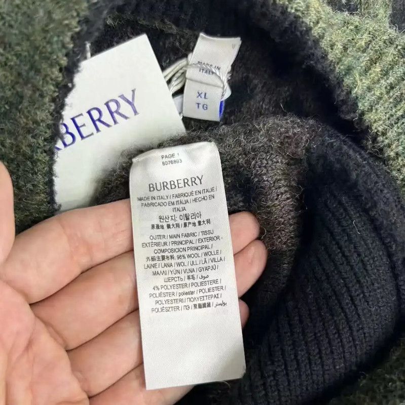 Burberry Burberry Multicolor Wool Knit Sweater for Men Size US XL / EU 56 / 4 - 4 Thumbnail