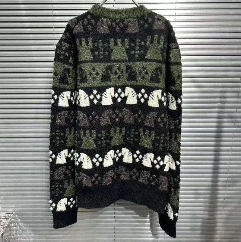 Burberry Burberry Multicolor Wool Knit Sweater for Men Size US XL / EU 56 / 4 - 2 Thumbnail