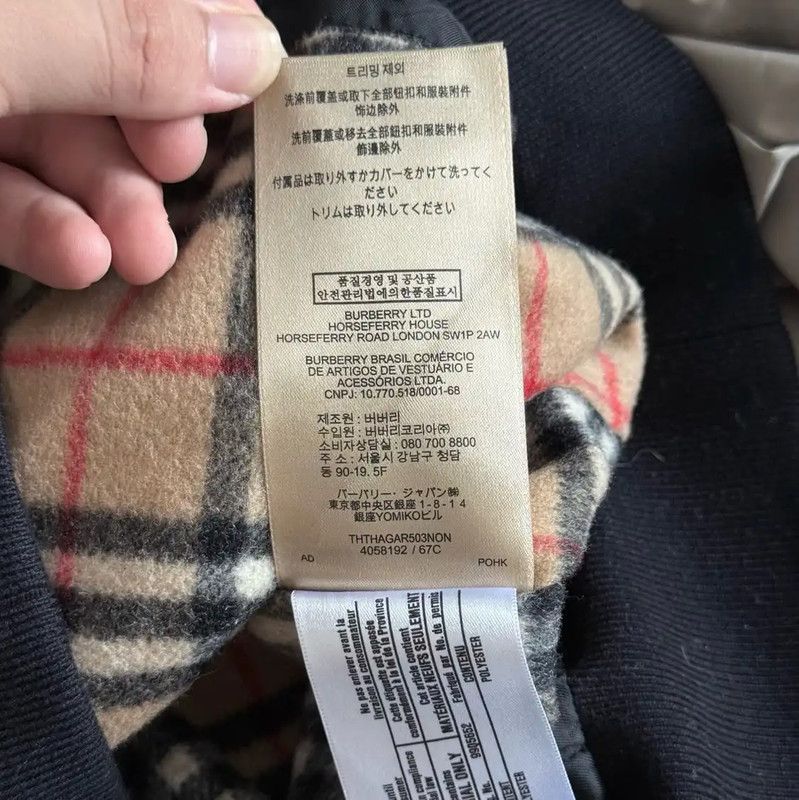 Burberry Burberry Black Cotton Men's Outer Jacket Size US M / EU 48-50 / 2 - 8 Thumbnail
