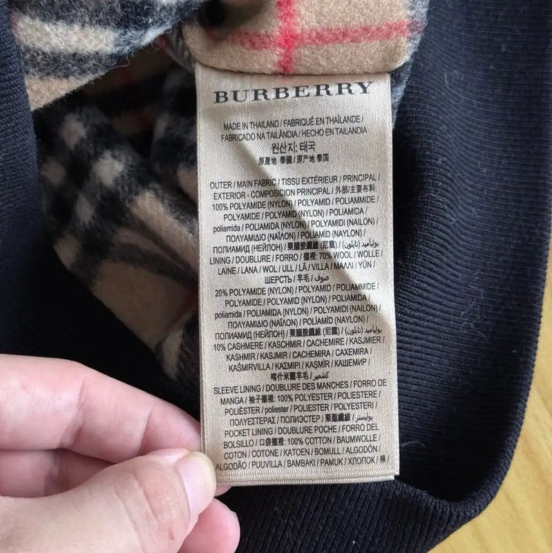 Burberry Burberry Black Cotton Men's Outer Jacket Size US M / EU 48-50 / 2 - 7 Thumbnail