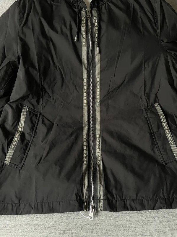 Burberry Burberry Black Lightweight Men's Hooded Jacket Size US XL / EU 56 / 4 - 8 Thumbnail