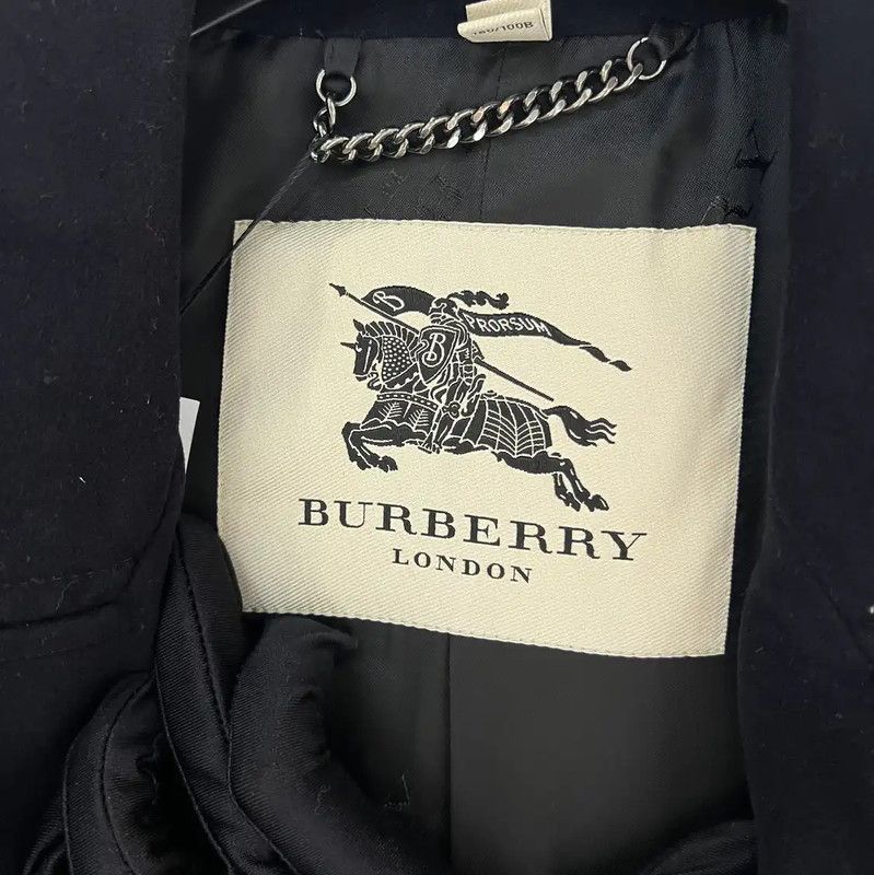 Burberry Burberry Black Wool Blend Men's Coat Size US XL / EU 56 / 4 - 4 Thumbnail