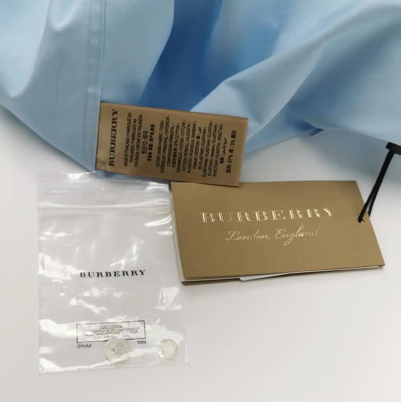 Burberry Burberry Men's Long Sleeve Blue Cotton Shirt Size US L / EU 52-54 / 3 - 4 Thumbnail
