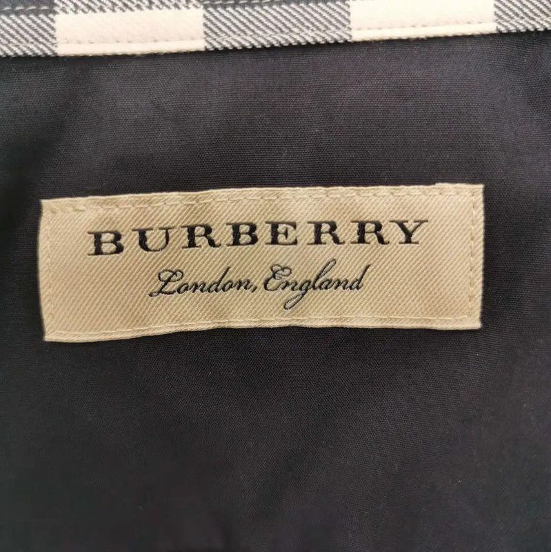 Burberry Burberry Black Cotton Long Sleeve Shirt Size US L / EU 52-54 / 3 - 6 Thumbnail