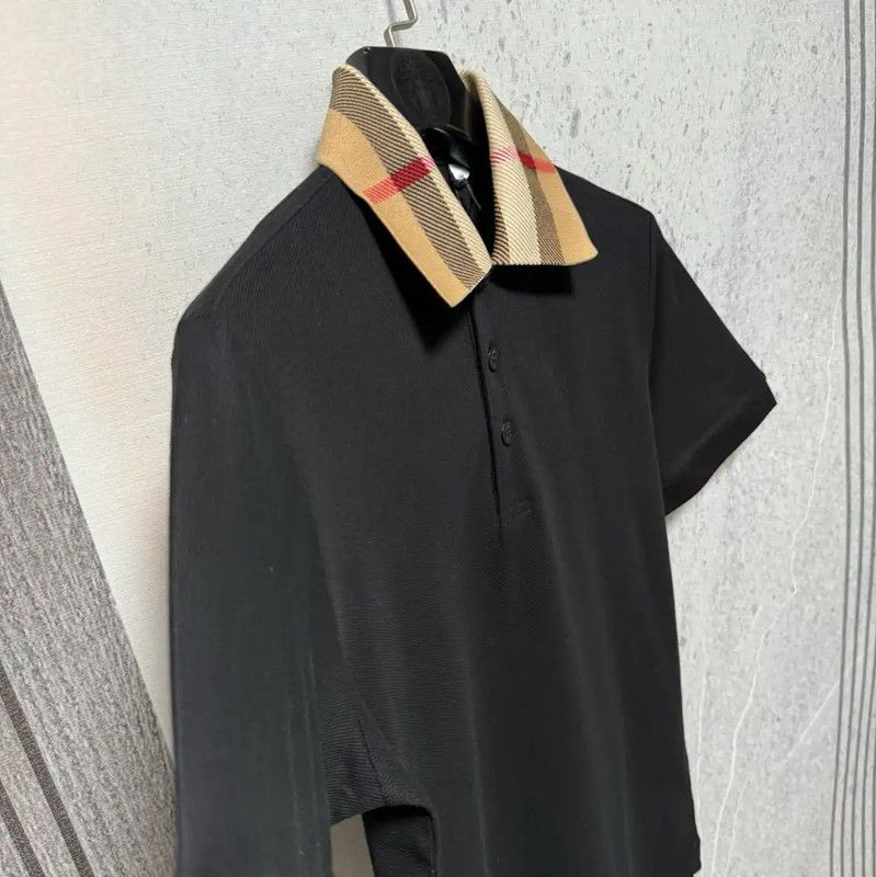 Burberry Burberry Men's Black Logo Check Polo Shirt Size US XL / EU 56 / 4 - 3 Thumbnail