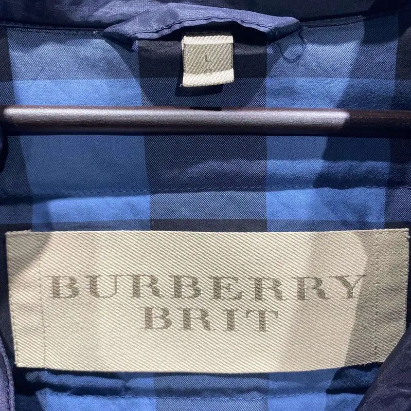 Burberry Burberry Men's Blue Down Jacket Size L Size US L / EU 52-54 / 3 - 3 Thumbnail