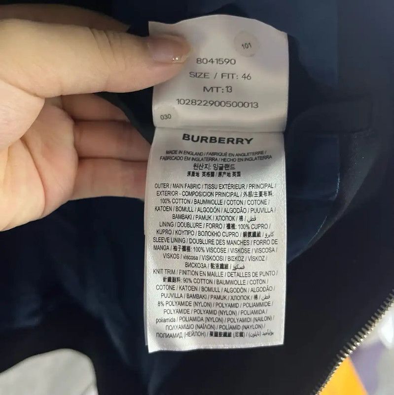 Burberry Burberry Black Cotton Men's Jacket Size US L / EU 52-54 / 3 - 5 Thumbnail