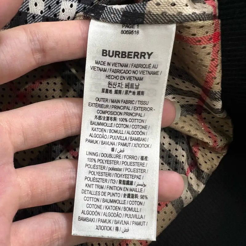 Burberry Burberry Black Cotton Hooded Jacket for Men Size US L / EU 52-54 / 3 - 4 Thumbnail