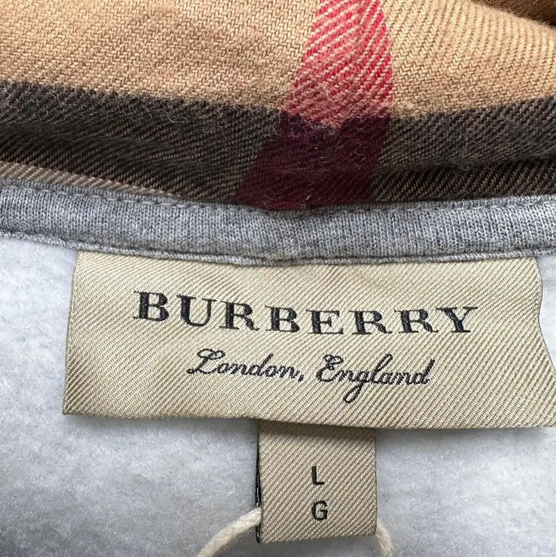 Burberry Burberry Gray Cotton Men's Hoodie Size US L / EU 52-54 / 3 - 4 Thumbnail