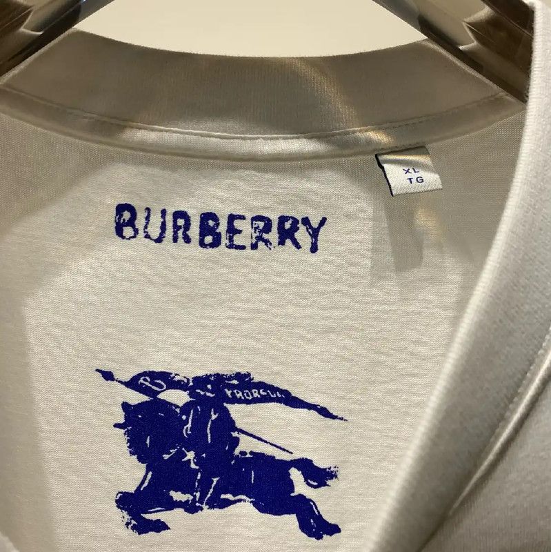 Burberry Burberry White Cotton Men's T-shirt XL Size US XL / EU 56 / 4 - 2 Thumbnail
