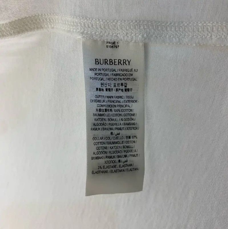 Burberry Burberry White Cotton Men's T-shirt XL Size US XL / EU 56 / 4 - 7 Thumbnail