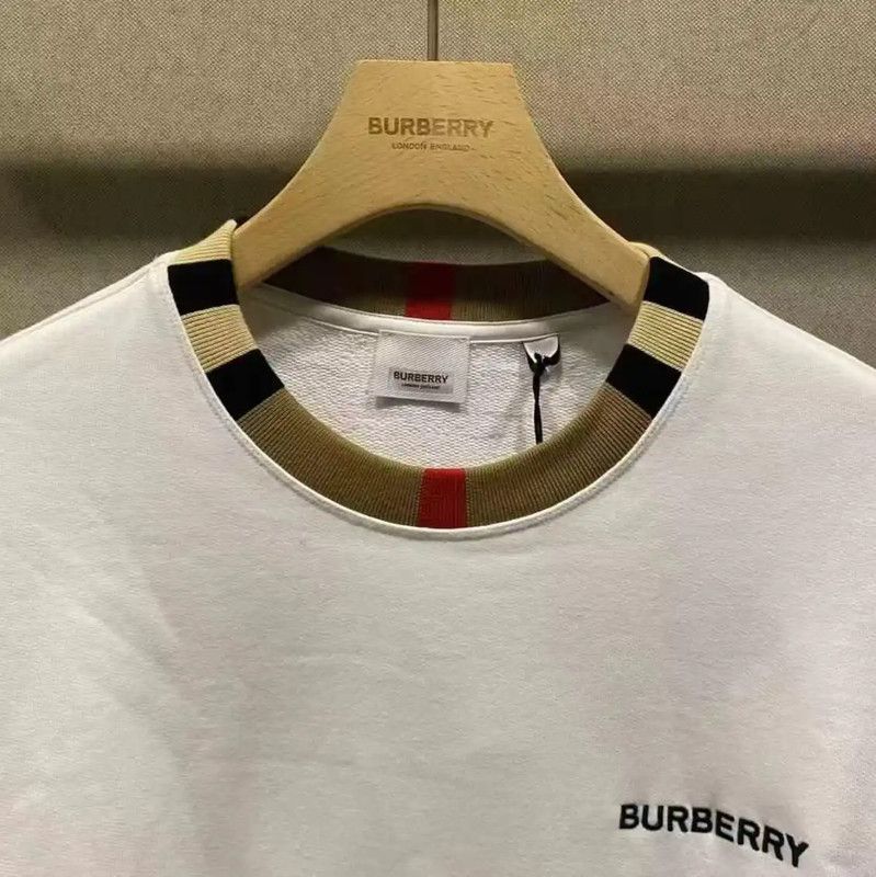 Burberry Burberry White Cotton Long Sleeve Sweatshirt Size US L / EU 52-54 / 3 - 3 Thumbnail