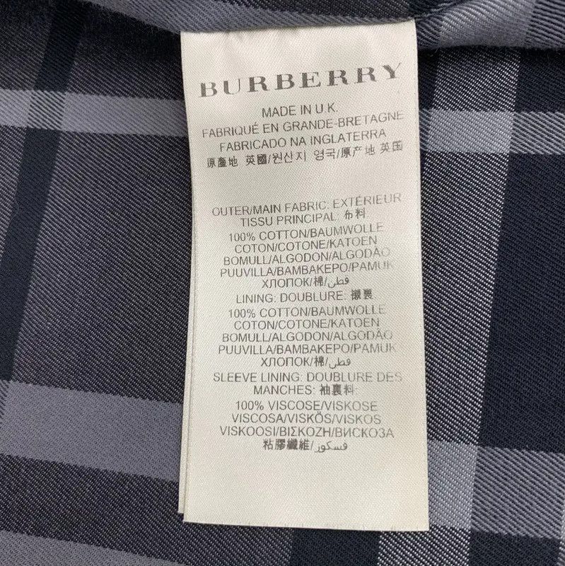 Burberry Burberry Black Cotton Men's Trench Coat Size US L / EU 52-54 / 3 - 7 Thumbnail