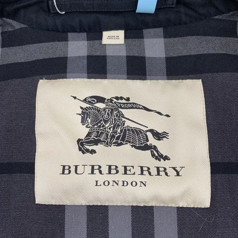 Burberry Burberry Black Cotton Men's Trench Coat Size US L / EU 52-54 / 3 - 5 Thumbnail