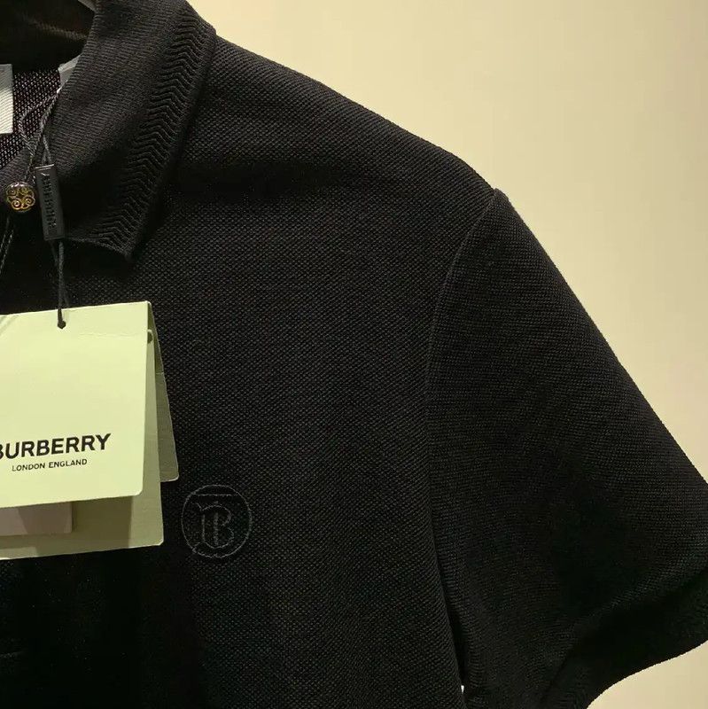 Burberry Burberry Black Cotton Men's Polo Shirt Size US S / EU 44-46 / 1 - 4 Thumbnail