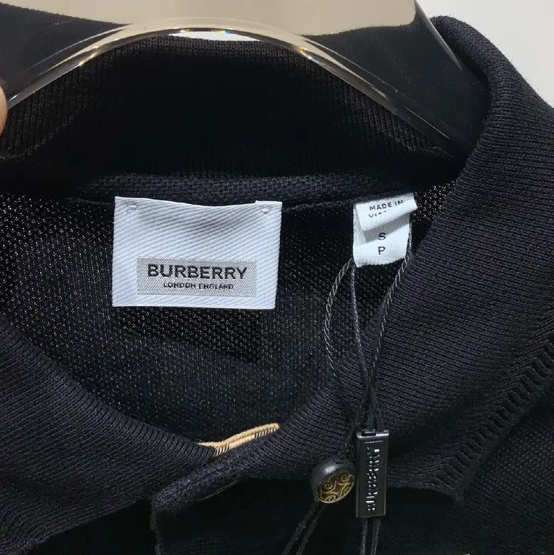 Burberry Burberry Black Cotton Men's Polo Shirt Size US S / EU 44-46 / 1 - 3 Thumbnail
