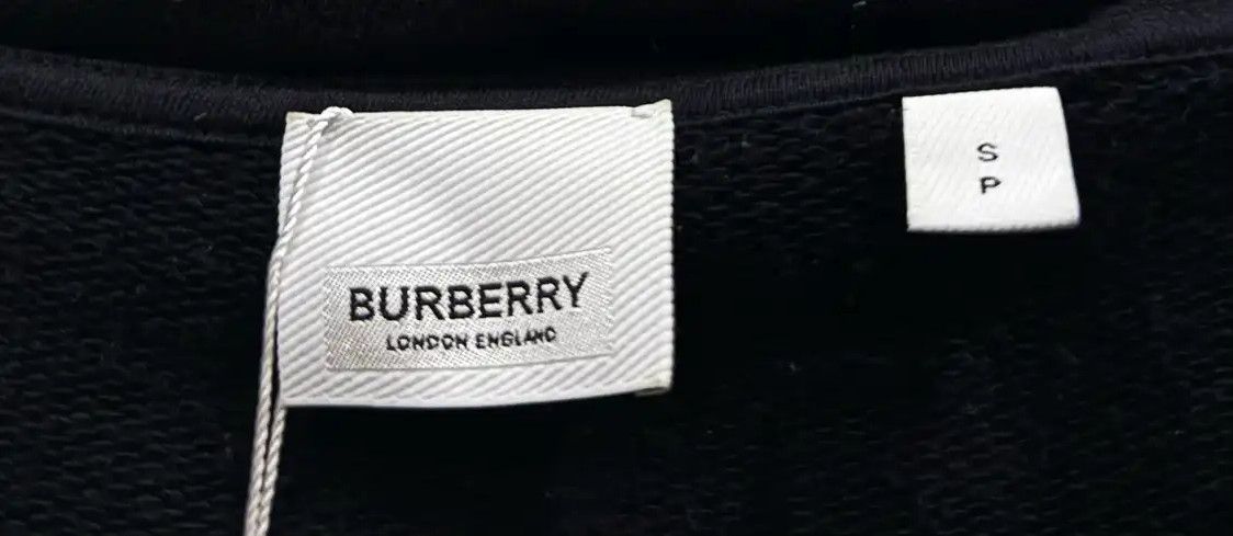 Burberry Burberry Black Zip-Up Hoodie with Check Sleeves Size US S / EU 44-46 / 1 - 4 Thumbnail