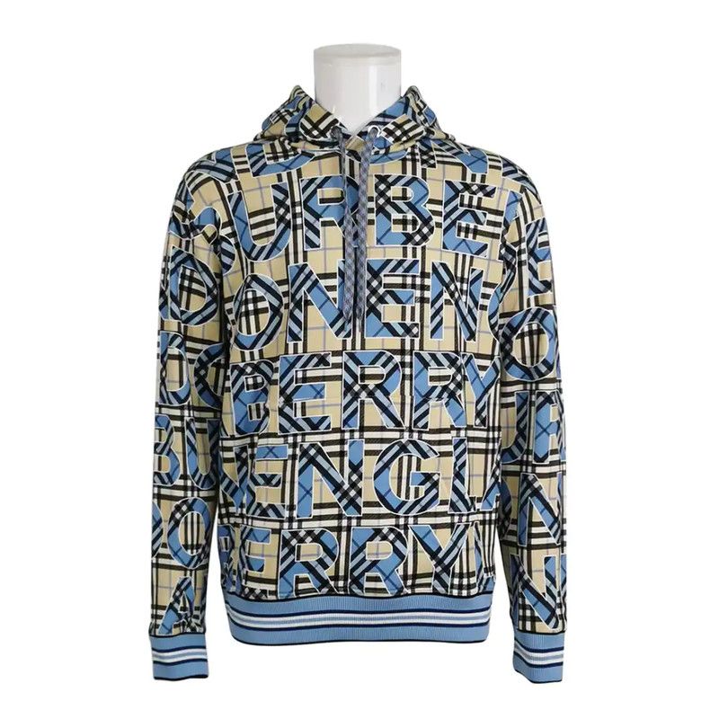 Burberry Burberry Men's Light Blue Cotton Hoodie Size US S / EU 44-46 / 1 - 3 Thumbnail