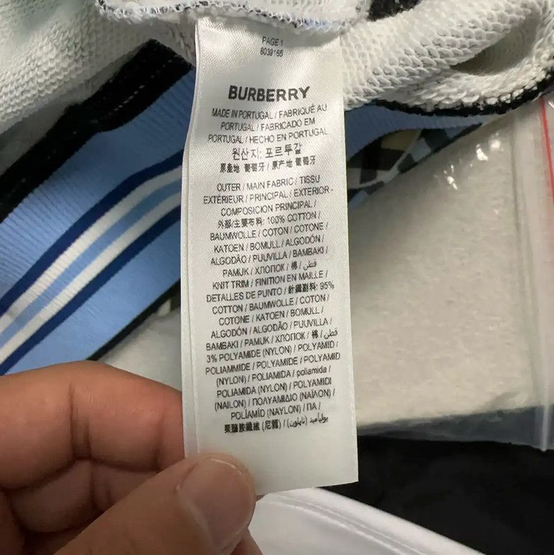 Burberry Burberry Men's Light Blue Cotton Hoodie Size US S / EU 44-46 / 1 - 5 Thumbnail