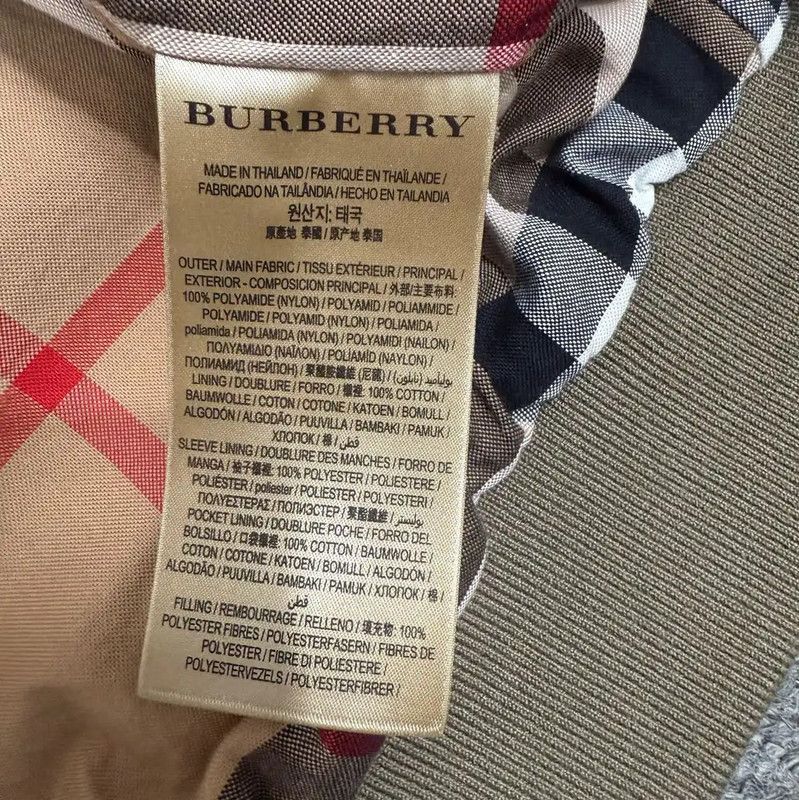 Burberry Burberry Men's Green Polyester Bomber Jacket Size US M / EU 48-50 / 2 - 4 Thumbnail