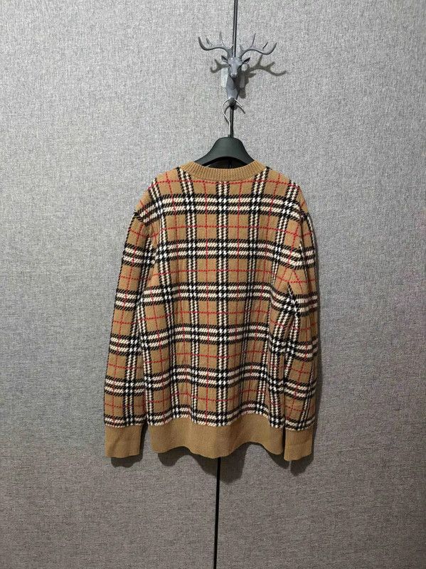 Burberry Burberry Men's Wool Embroidered Plaid Sweater Size US M / EU 48-50 / 2 - 2 Thumbnail