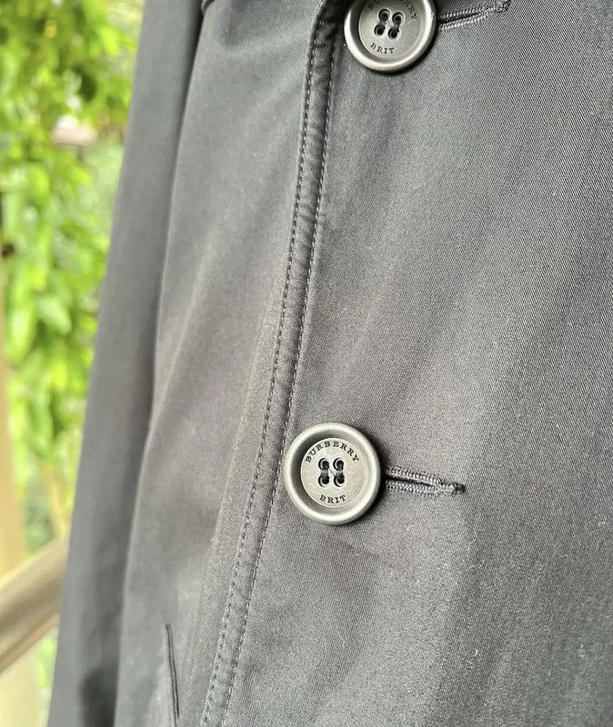 Burberry Burberry Black Cotton Men's Coat Size US M / EU 48-50 / 2 - 4 Thumbnail