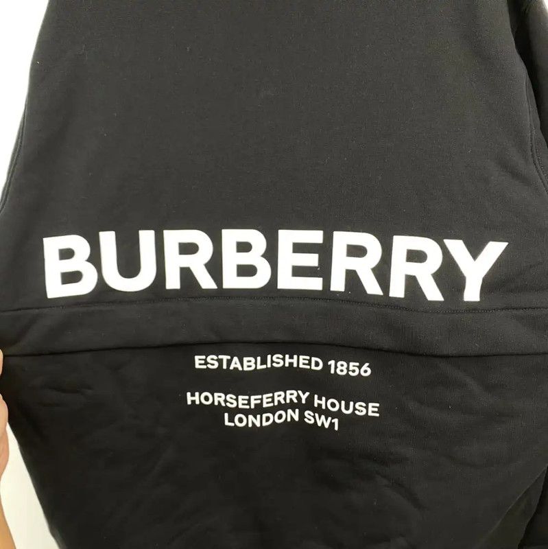Burberry Burberry Men's Black Cotton Long Sleeve Sweatshirt Size US M / EU 48-50 / 2 - 5 Thumbnail