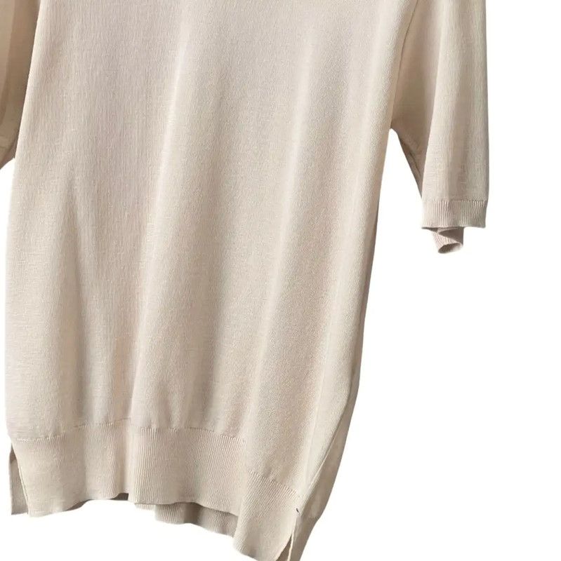 Burberry Summer White Wool Short Sleeve Polo