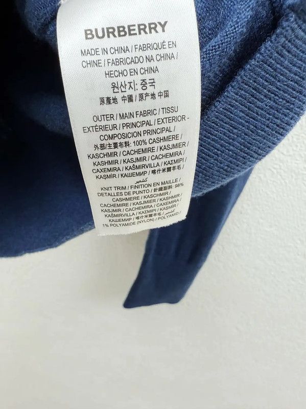 Burberry Burberry Men's Cashmere Long Sleeve Sweater Size US S / EU 44-46 / 1 - 5 Thumbnail