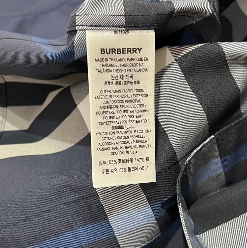 Burberry Burberry Short Sleeve Blue Checkered Shirt Size US XS / EU 42 / 0 - 7 Thumbnail