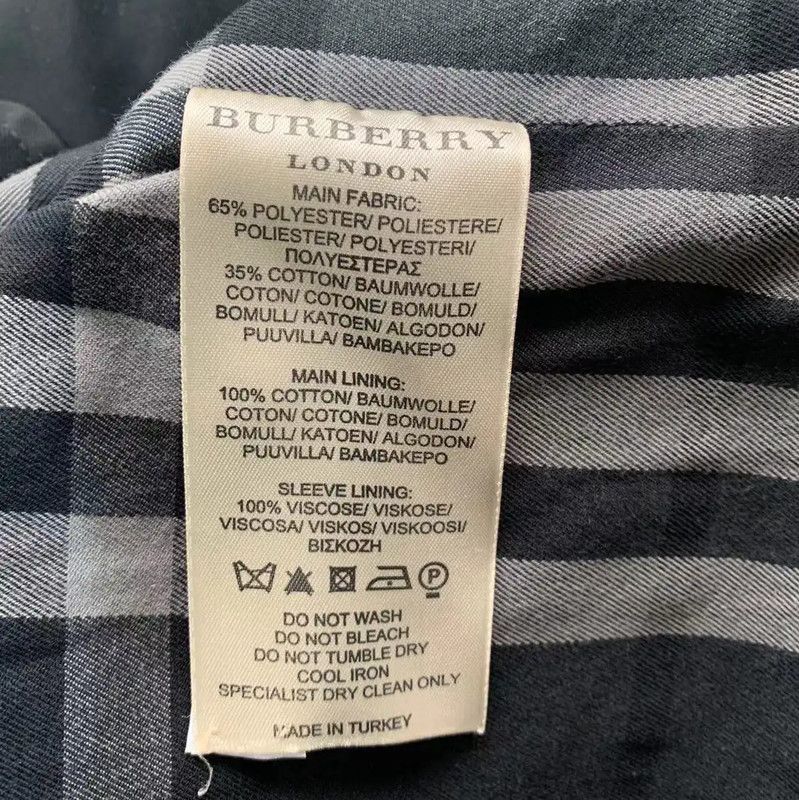 Burberry Burberry Men's Black Polyester Trench Coat Size US XL / EU 56 / 4 - 7 Thumbnail