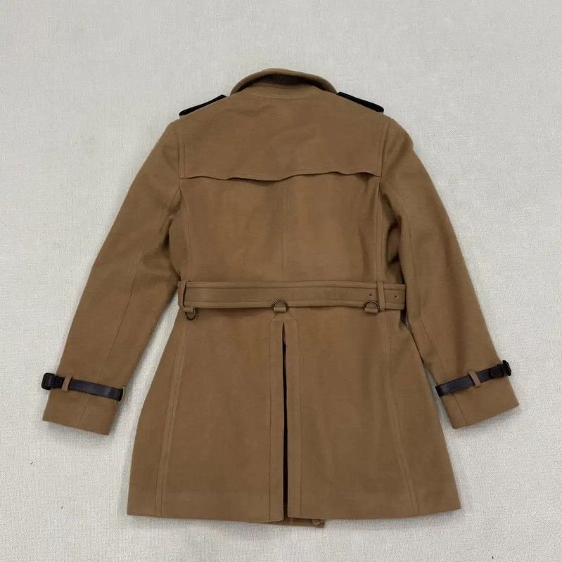 Burberry Burberry Brown Wool Long Coat for Men Size US XL / EU 56 / 4 - 2 Thumbnail
