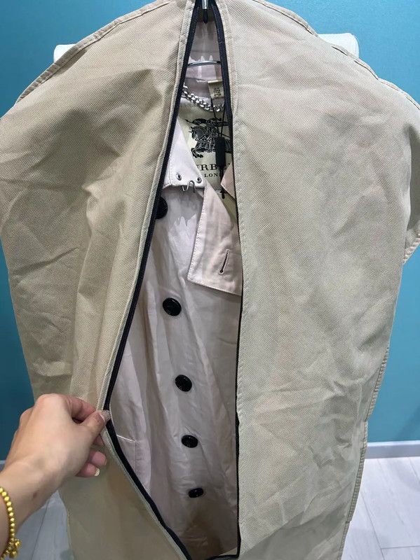 Burberry Burberry Pink Cotton Long Trench Coat Size US L / EU 52-54 / 3 - 9 Thumbnail